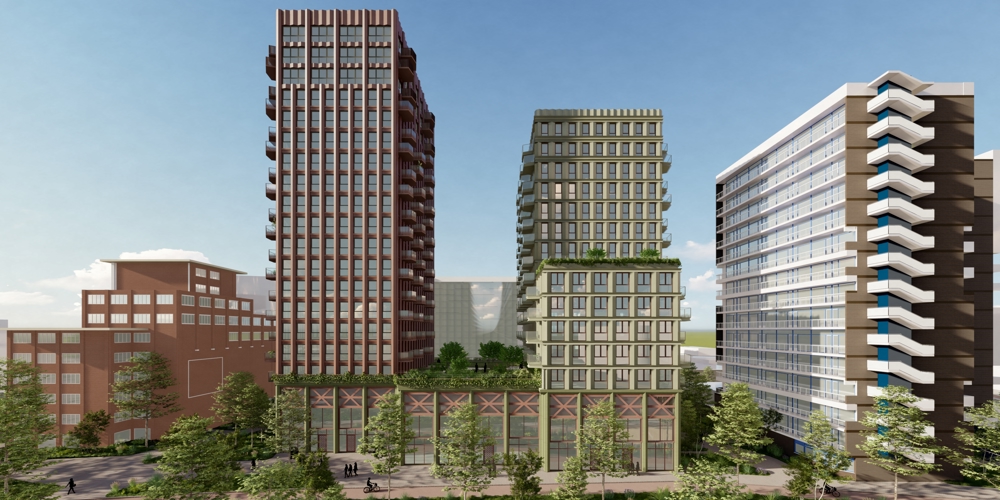 Appartementen de Kop  Boulevard in Enschede.