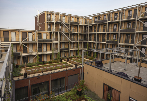 Het complex Bundle bestaat grotendeels uit demonteerbare studio’s