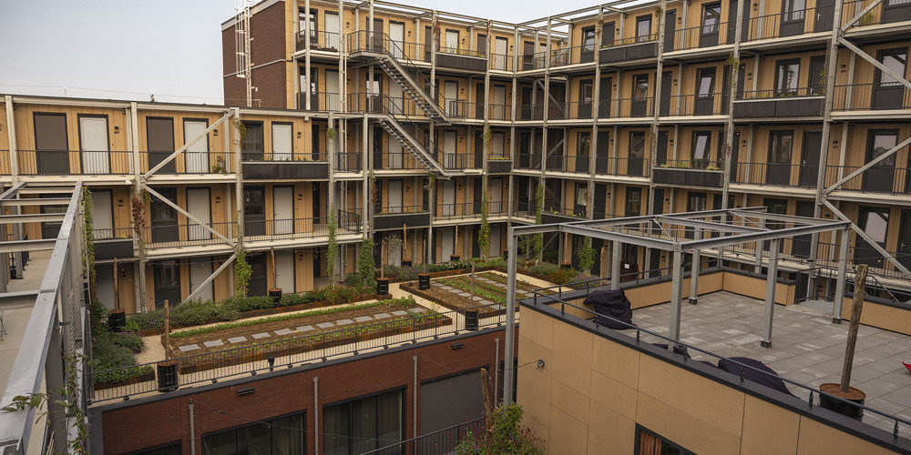 Het complex Bundle bestaat grotendeels uit demonteerbare studio’s